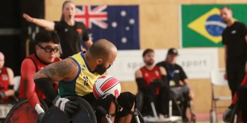 Brasil perde em estreia de qualificatório de rúgbi em cadeira de rodas