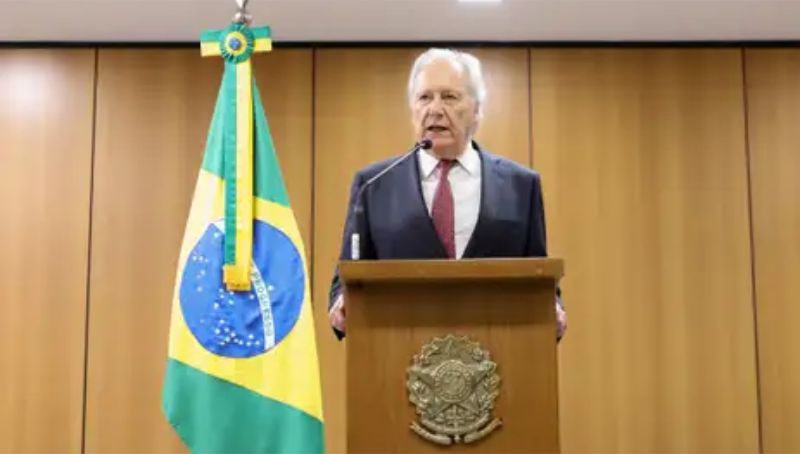 Brasília - O ministro da Justiça, Ricardo Lewandowski, durante pronunciamento sobre o caso Marielle Franco. Foto: Jamile Ferraris / MJSP