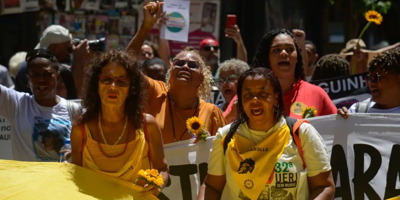 Ato por Marielle vira marcha pelas vítimas da violência do Estado