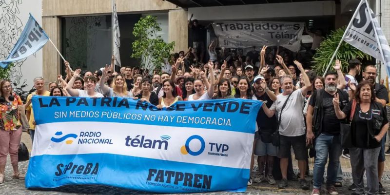 Fenaj diz que fim da Télam é ataque ao povo argentino