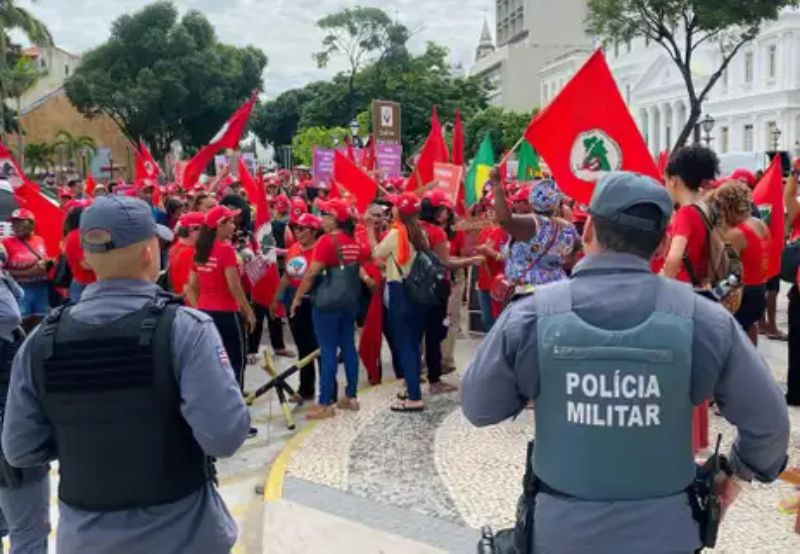 Ato pelo Dia Internacional da Mulher em São Luís - Foto: MST MA/Divulgação