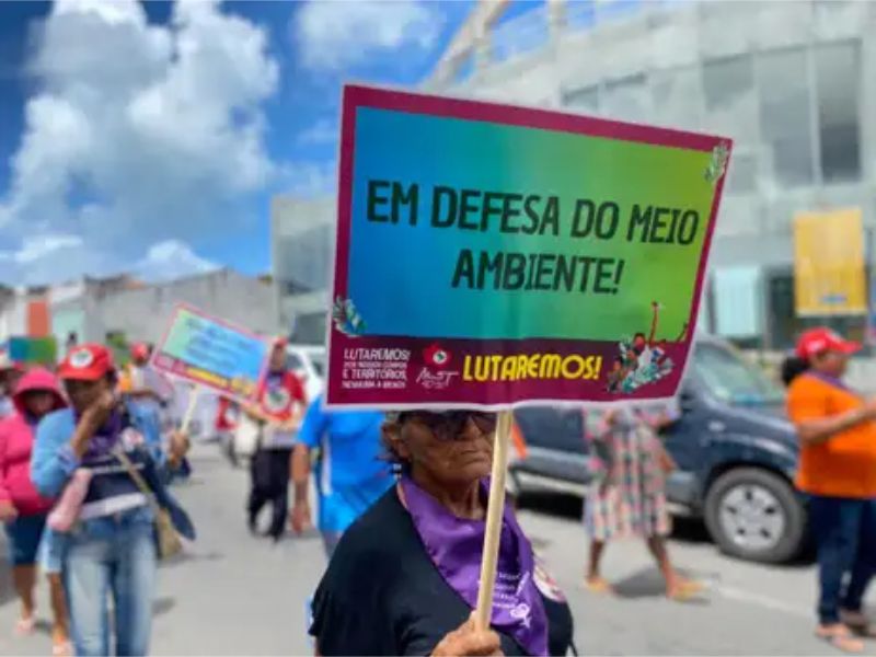 Mulheres realizam ato pelo Dia Internacional da Mulher em Maceió (AL) - Divulgação/MST-AL