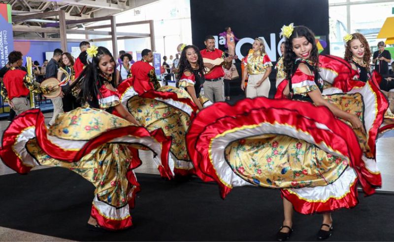 Brasília (DF) – Apresentação da dança folclórica siriri, do Mato Grosso - Foto: José Cruz/Agência Brasil