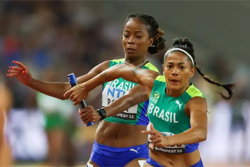 Vitória Rosa e Ana Azevedo brigarão pela vaga olímpica na provas dos 4x100 m no Mundial de Revezamento nas Bahamas, que ocorre sábado (4) e domingo (5)-  CBAt/Wagner Carmo