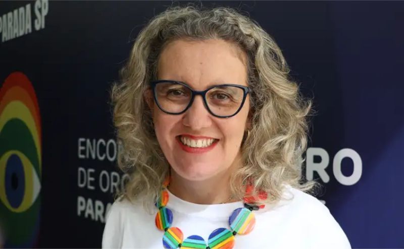 São Paulo - Regiani Abreu, integrante da organização Mães pela Diversidade, participa do lançamento da programação da 28ª Parada do Orgulho LGBT+ de São Paulo - Foto Rovena Rosa/Agência Brasil