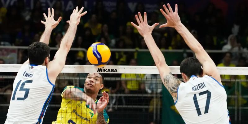 Seleção brasileira cai diante da Itália no Ginásio do Maracanãzinho