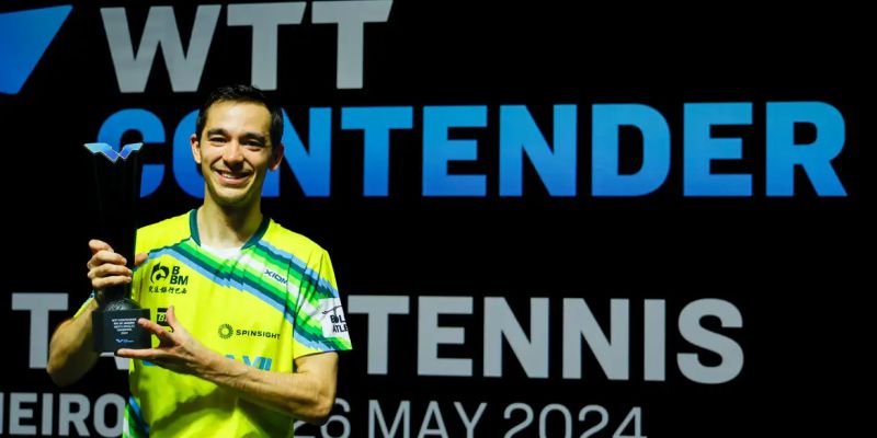 Hugo Calderano conquista título do WTT Contender Rio