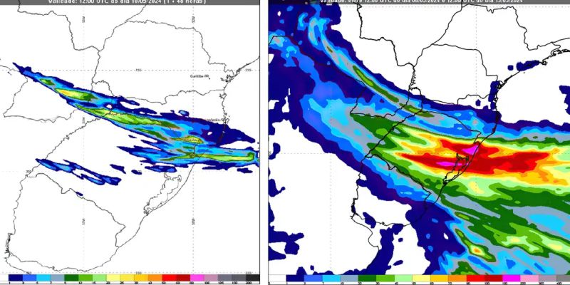 Inmet prevê chuvas fortes no Rio Grande do Sul a partir de sexta-feira