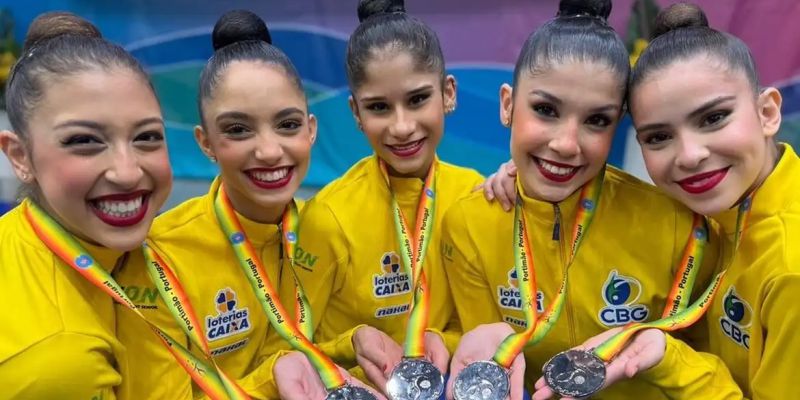 Brasileiras levam prata em etapa da Copa do Mundo de Ginástica Rítmica