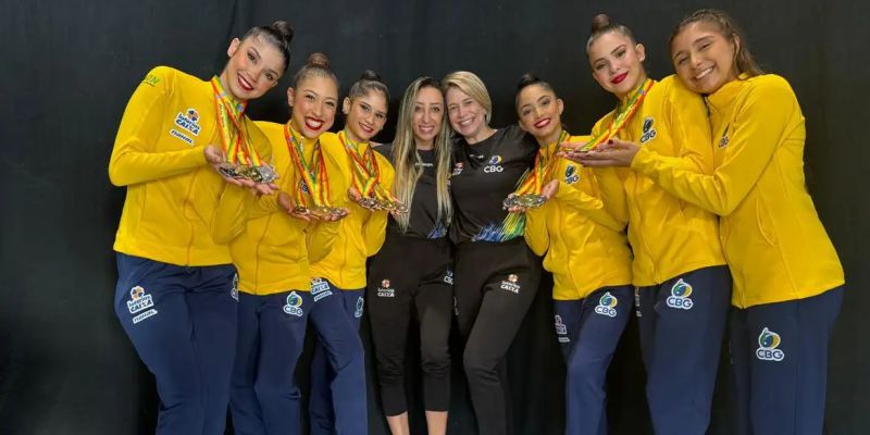 Ginástica Rítmica fatura 1º ouro de 2024 em etapa da Copa do Mundo