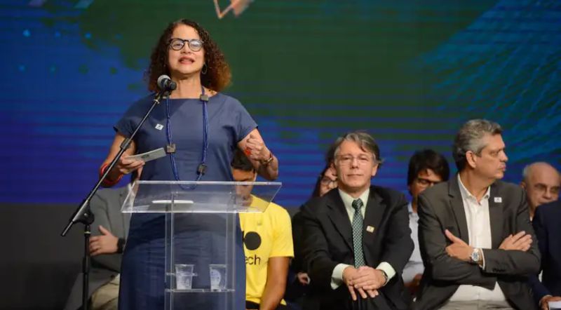 A ministra da Ciência, Tecnologia e Inovação, Luciana Santos, disse que a Matemática é necessária em várias áreas de conhecimento - Foto: Tomaz Silva/Agência Brasil