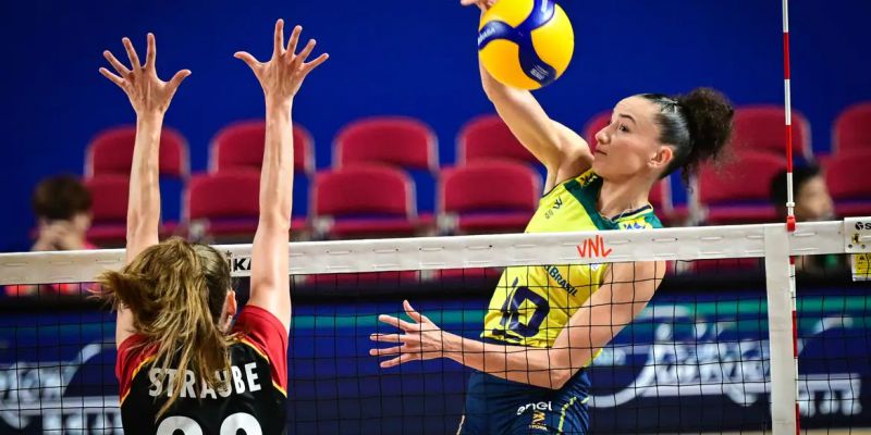 Brasil bate Alemanha e chega à 10ª vitória na Liga das Nações de Vôlei