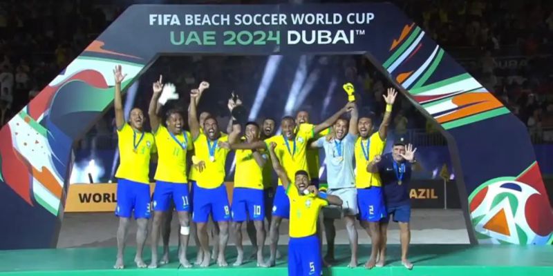 Brasil fatura o hexacampeonato mundial de futebol de areia