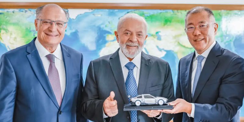 Em reunião com Lula, Hyundai anuncia US$ 1,1 bi em investimentos